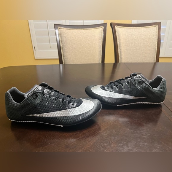 New Nike Zoom Rival Metallic Black travk Field shoes Size US 12 - Picture 12 of 15